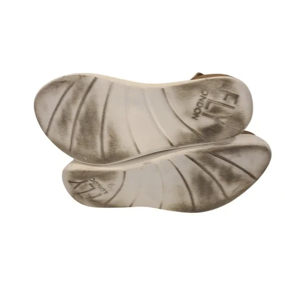 Fly London Gogo Womens Gray Wedges Platform Sandals Shoes 39 EU 8 - 8.5 US - Picture 10 of 12